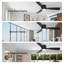 Flush Mount 52 Inch Morden Black Ceiling Fan With Light And Remote Indoor/bedroom/apartment