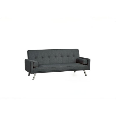 Contemporary Futon Sofa,dark Gray by Hokku Designs