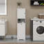 Armoire de trieur de linge inclinable à un compartiment et une porte - Blanc