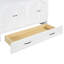 White Bed With Profuse Drawers - Maximize Room Space In Homes. Full Size For Comfort. Store Pillows, Clothes, Neatly. Design. Charging Available. Easy To Assemble. 75.1in Length X 56.7in Width 41.3in
