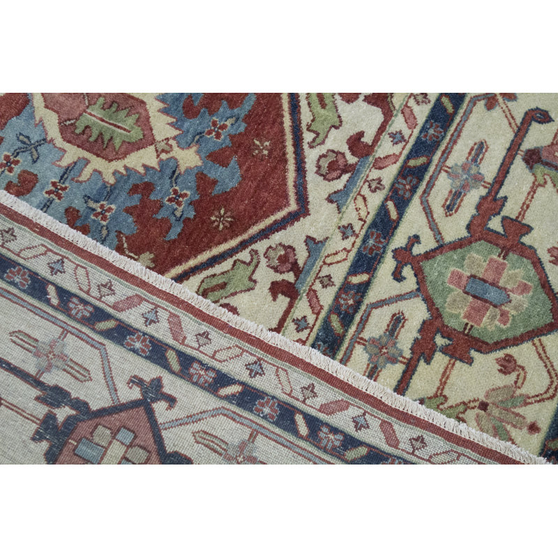 Wool Oriental Area Rug, Rectangle 8'11" x 11'11"