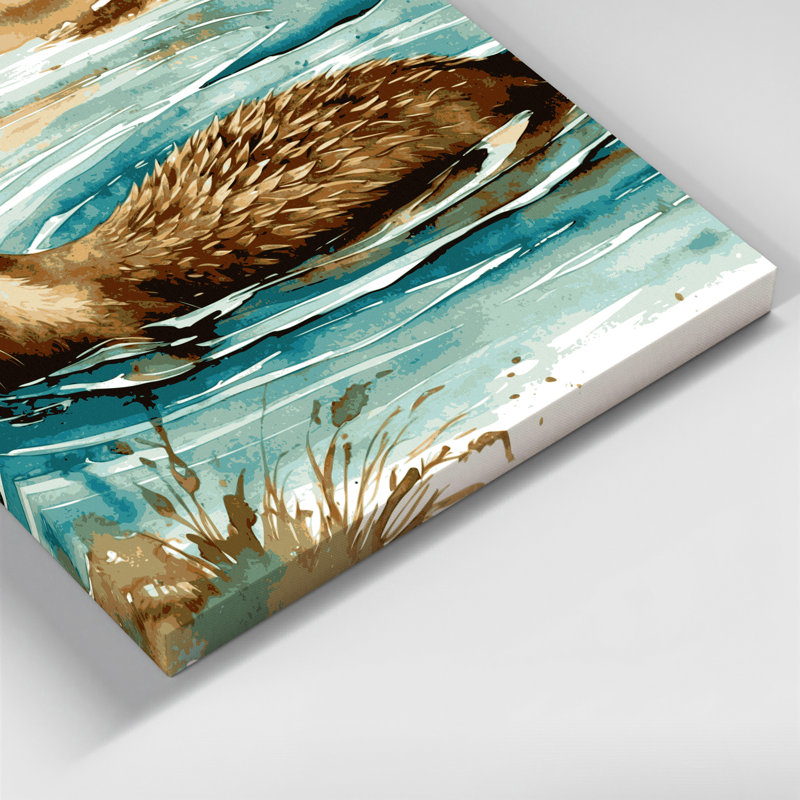 Art mural sur toile beige, 20" H x 30" W