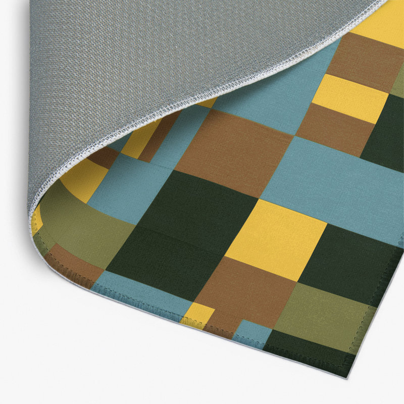 Tapis intérieur et extérieur Cubic Earth, Rectangulaire 3 pi x 5 pi