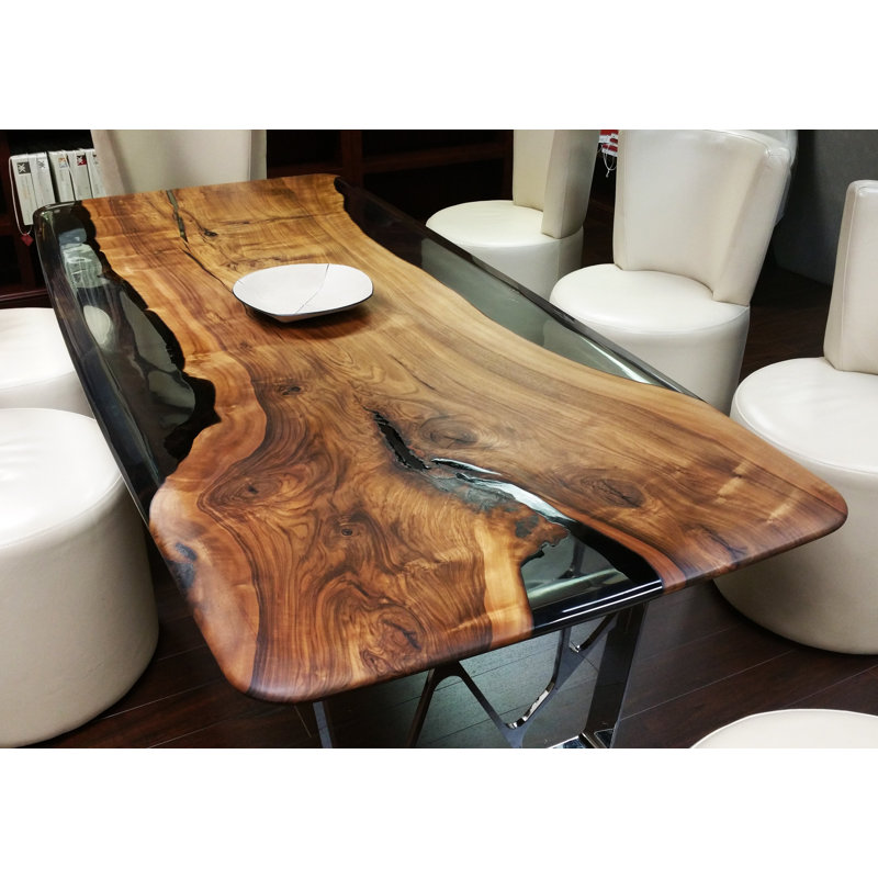 Ombrone Walnut Wood Dining Table, 48" W x 108.3" L 