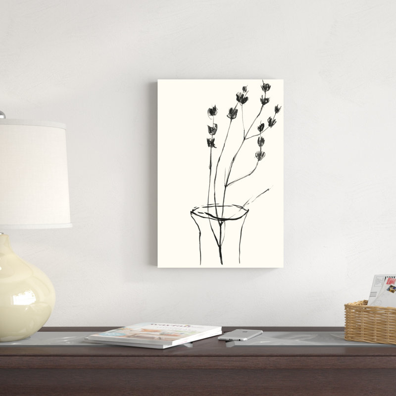 Croquis de la fleur naïve III, H 18 po x l 12 po
