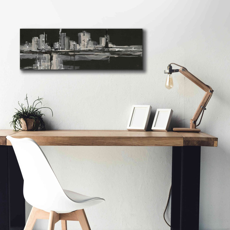«Urban Gray» par Chris Paschke, estampe numérique sur toile, H 12 po x l 36 po