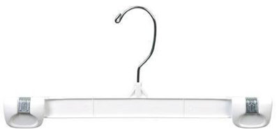 Cintre anti-dérapant en plastique avec crochet pivotant pour jupe / pantalon