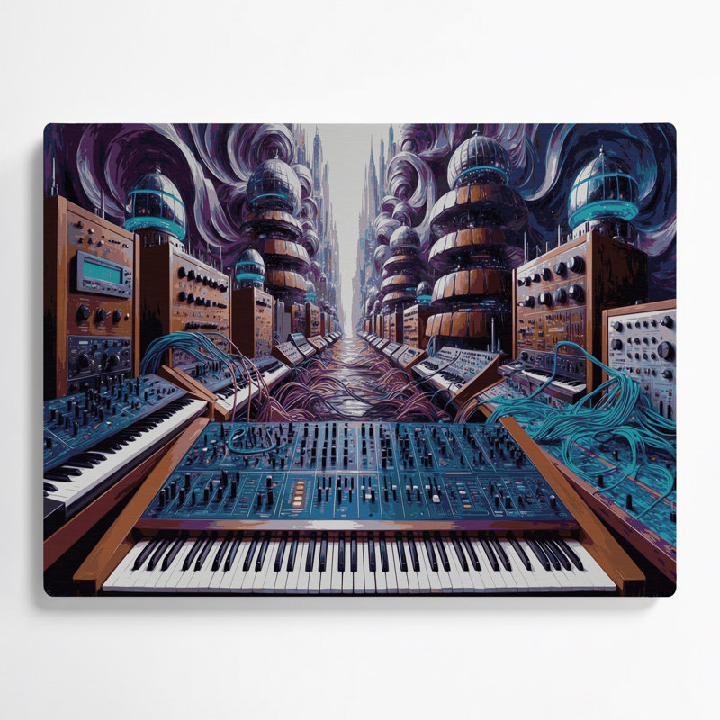 Art mural mauve en métal, H 20 po x l 24 po