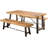CATRIONA 3 PIECE WOOD OUTDOOR DINING SET
