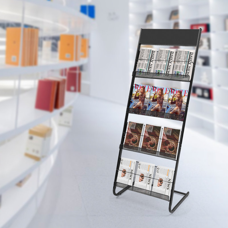 Metal Free Standing Magazine Rack