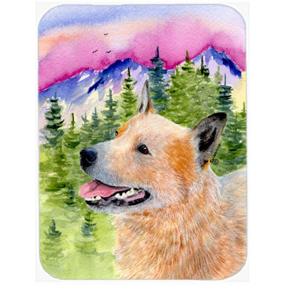 East Urban Home Australian Cattle Dog Glass Cutting Board