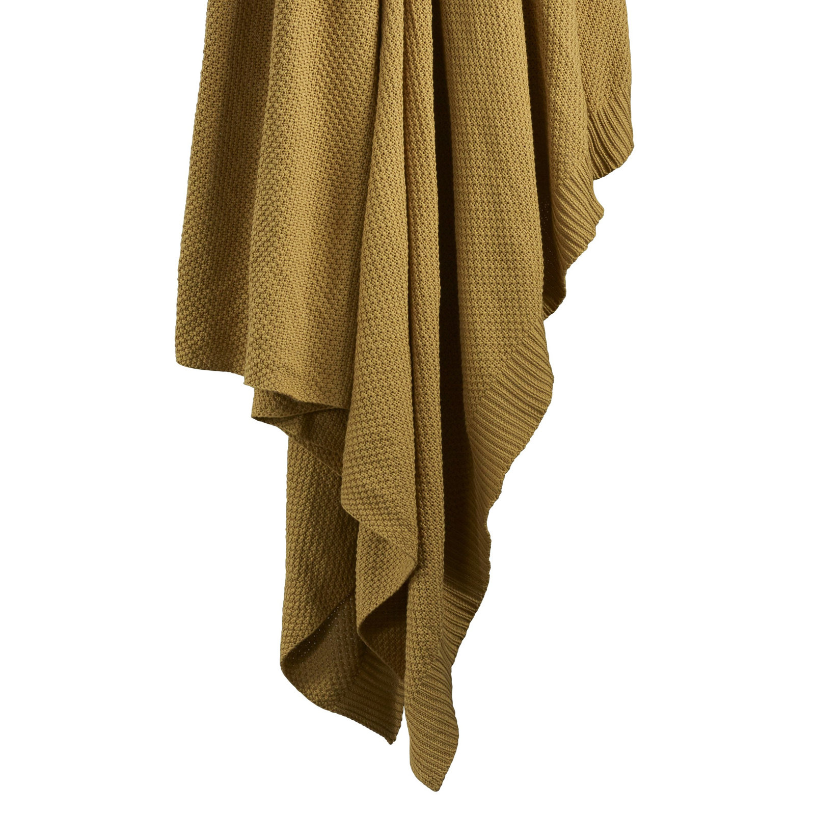 Cotton Cable Knit Solid Color Classic Chic Modern Rustic Throw Blanket, Tuscan, Twin
