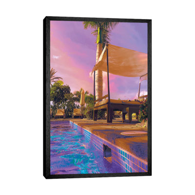 Poolside Pleasure by Nathan Head - Print on Canvas
