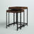 Lottie Solid Wood Tray Top Nesting Tables