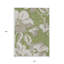 Tapis extérieur lavable floral vert taupe et beige 10 pi x 14 pi