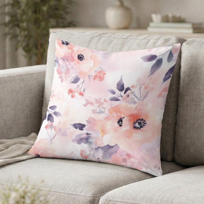 Coussin Floral, H 20 po x l 20 po
