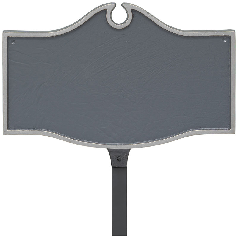 Plaque coloniale Colonial Petite, Oui, Gris / Argent