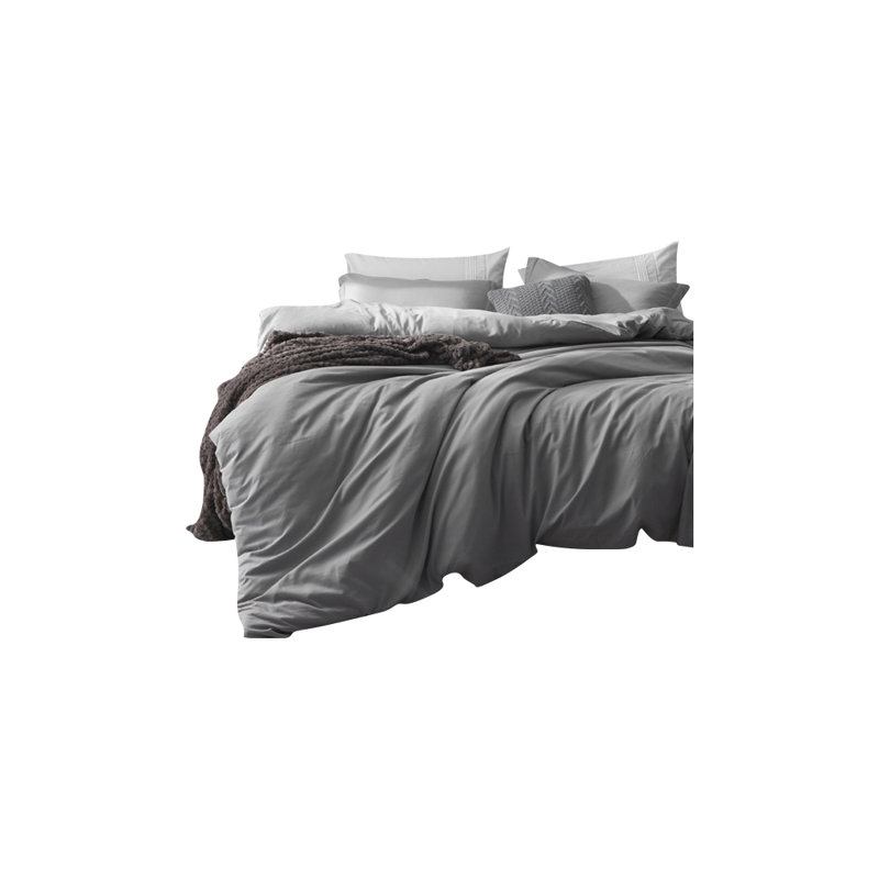 Modern & Contemporary Duvet Cover, Alloy, Queen Duvet Cover + 2 Standard Shams