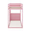 Lit superposé avec 4 tiroirs de rangement, bande lumineuse, rail de suspension, tablettes intégrées et panneaux perforés doubles-1056897016