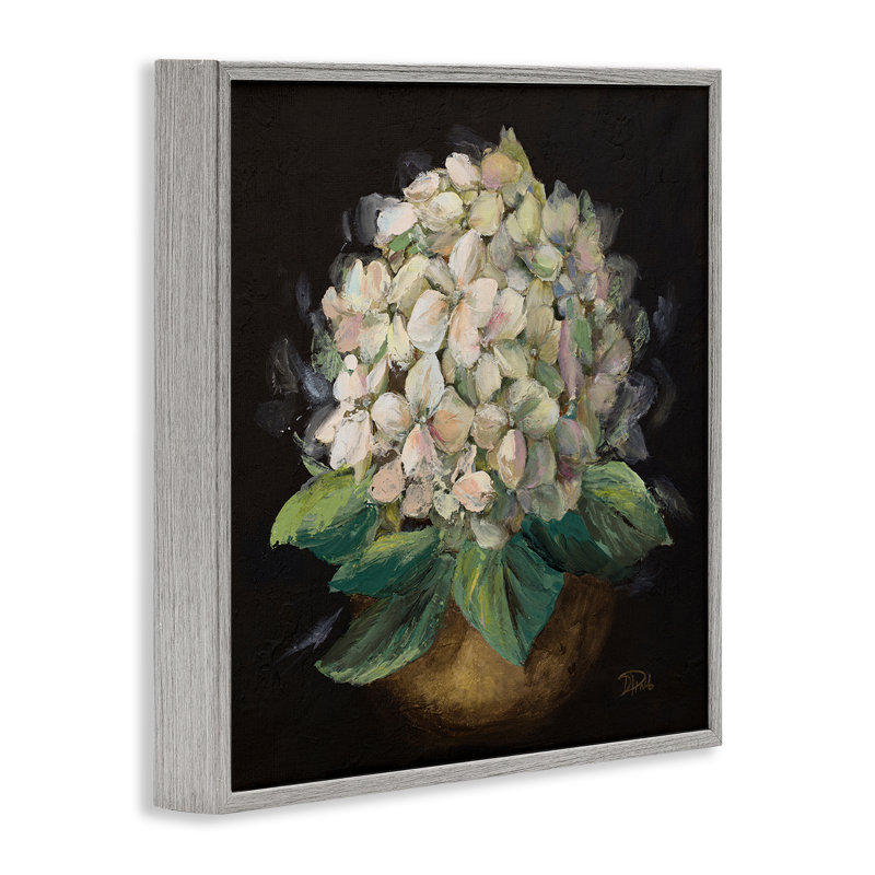 Art giclée en pot hortensia par Patricia Pinto, Estampe numérique Farmhouse, H 17 po x l 17 po