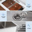 Évier de cuisine en acier inoxydable encastrable 32 po L 32 po-92611637-92611636