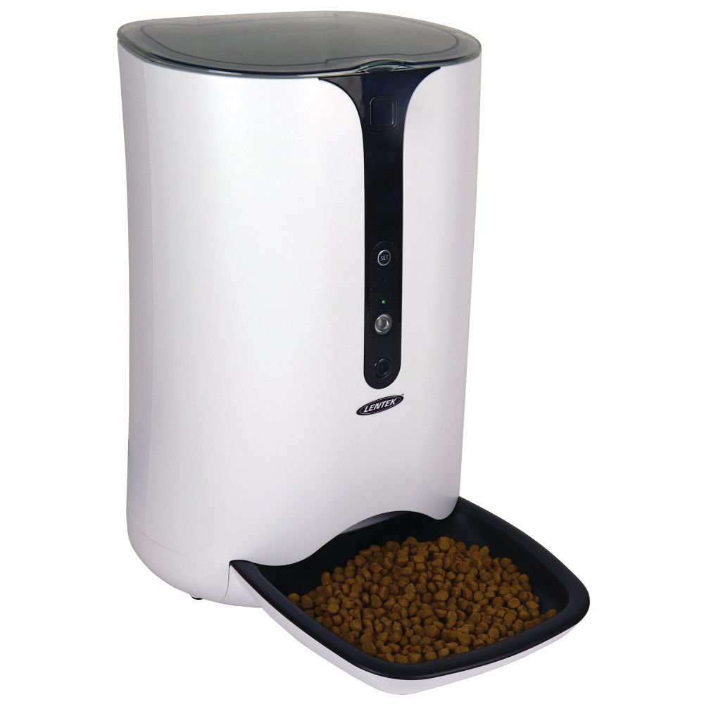 Lentek Smart Pet Feeder with 720p HD Video 2-Way Audio, 200 oz, Free App Lentek