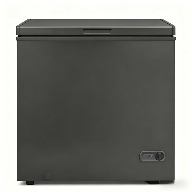 10.0 Cu Ft Freestanding Chest Freezer with 7 Level Adjustable Thermostat, Top-opening Deep Freezer with Removable Storage Basket, Black
