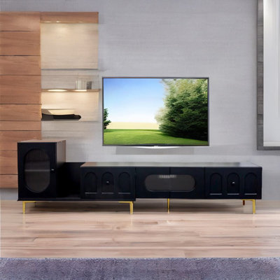 Meuble télé en bois extensible