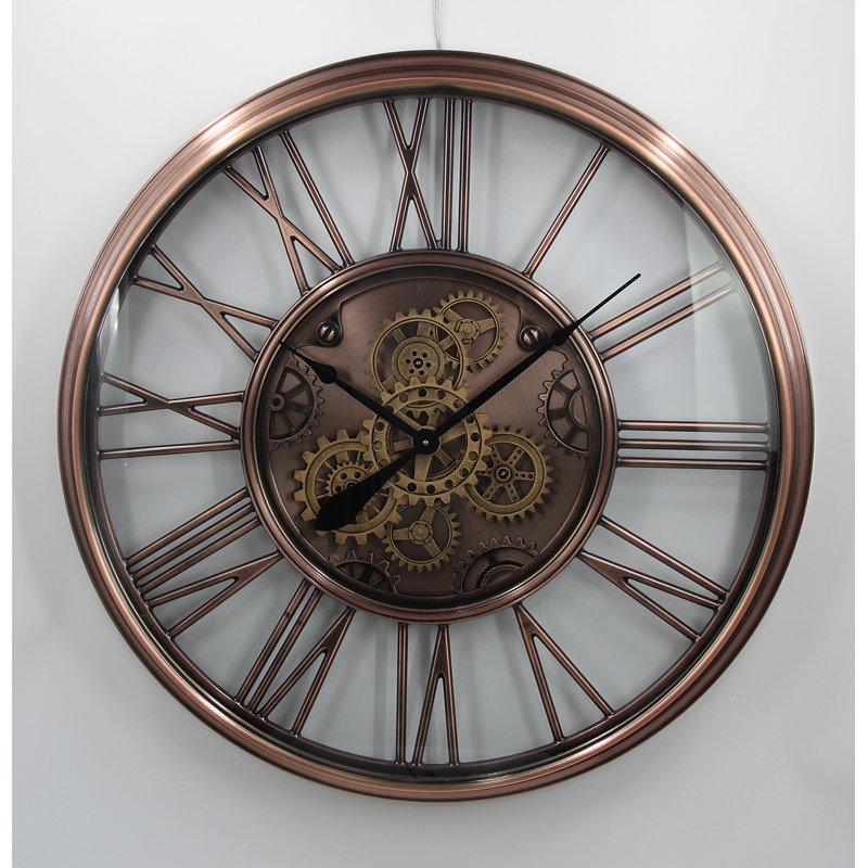 Nell Metal Wall Clock, Rose Gold