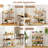 3 Tier Bookshelf Wooden Bookcase w/ Dual Anti-Tipping Kits Open Shelving Unit-481235791