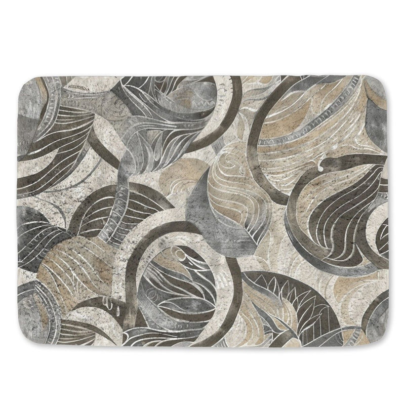 Jessten Microfiber / Microsuede Non-Slip Bath Mat, 21" W x 34" L