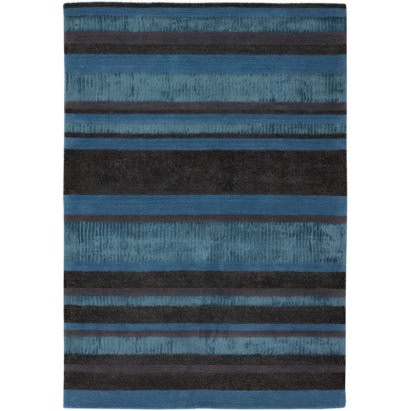 Performance Wool Striped Indoor Rug, Rectangle 5' x 7'6"