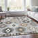 Premium Machine Washable Prisco Silver Rug