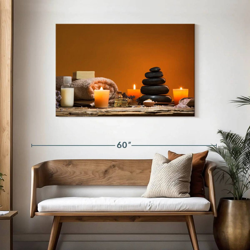 Nature morte au spa Kerrick, H 30 po x l 45 po