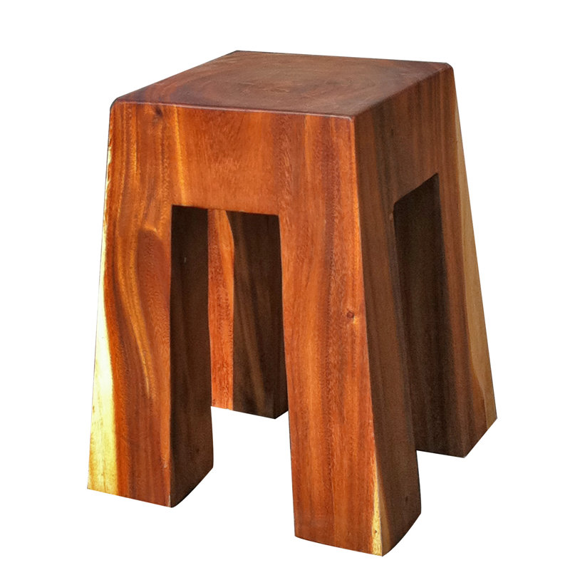 Tabouret décoratif en bois massif bell