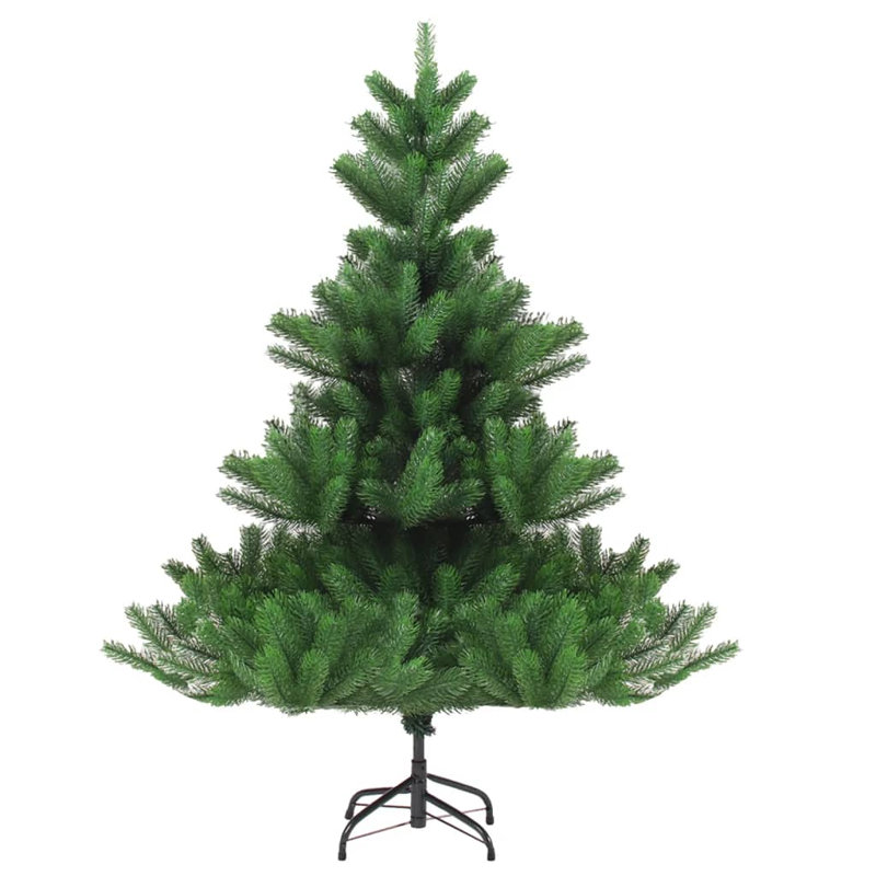 Arbre de Noël artificiel vert et acier 70,9 pouces pliable