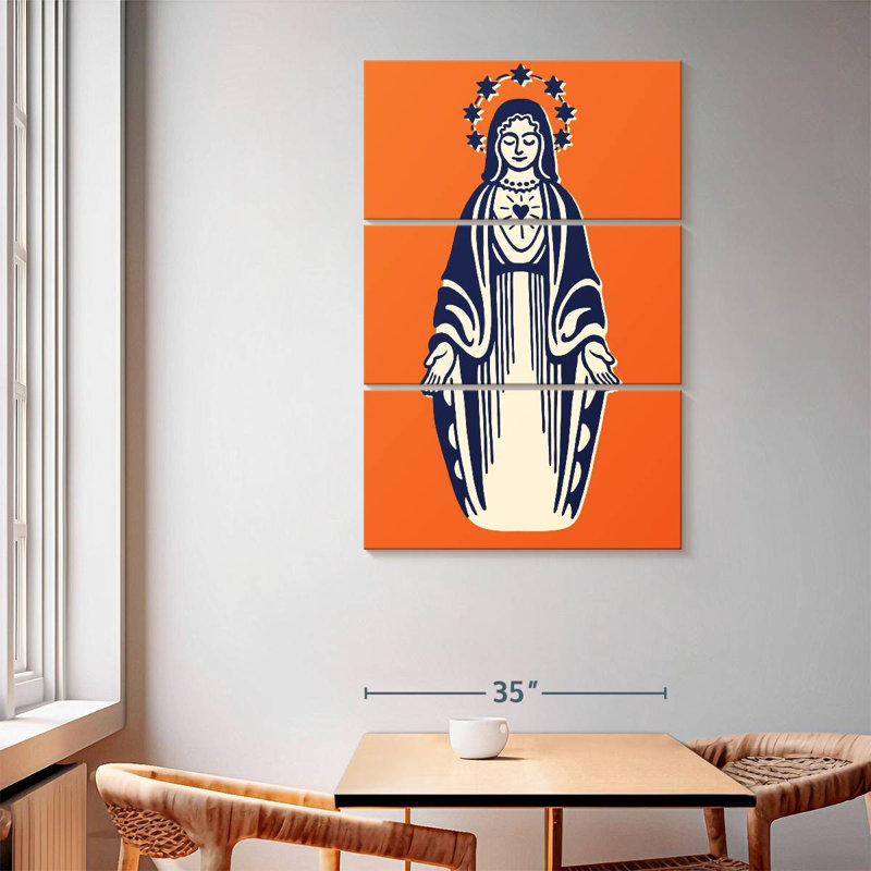 Leisha, Vierge Marie, H 65 po x l 42 po