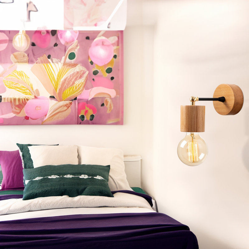 Wood Armed Sconce