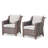 Littlerock Outdoor Patio Wicker Chair With Cushions (Set of 2)-1469051096