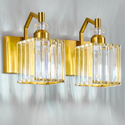 Modern Wall Sconces Indoor Wall Lamp Crystal Wall Light Wall Mounted Room Sconce Bathroom Vanity Light Fixtures
