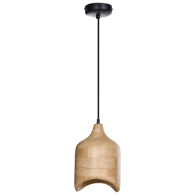 1 - Light Natural Single Pendant
