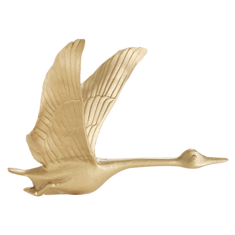 30" Full-Bodied Goose Weathervane, Gold Bronze