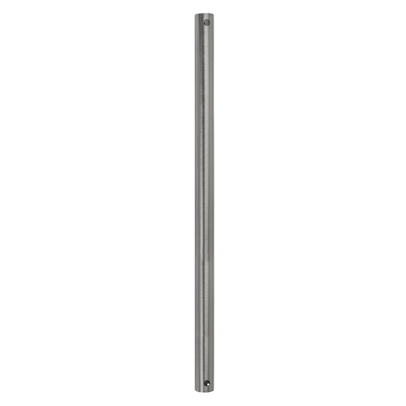 Tige de ventilateur de plafond, H 18 po x l 0,5 po x P 0,5 po, Nickel brossé