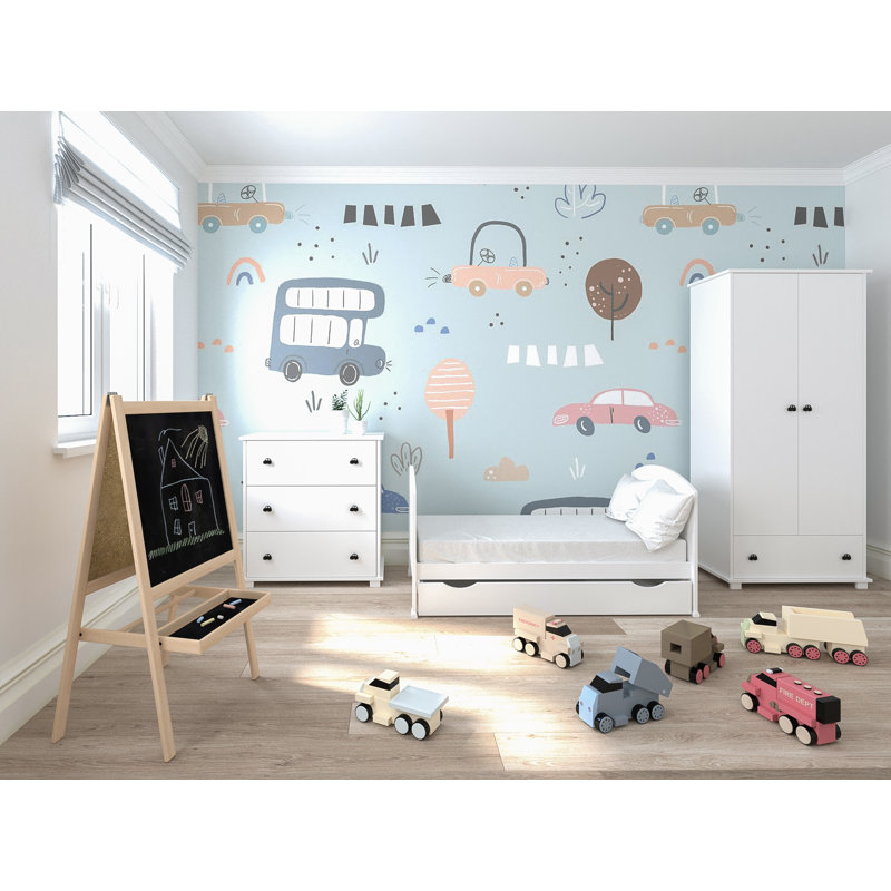 Rhodri 2 -in-1 Convertible Cot Bed, White