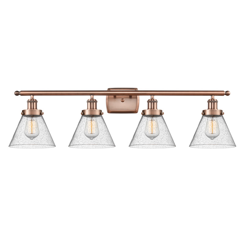 4 - Light Dimmable LED Bath Bar, Antique Copper