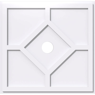 Médaillon de plafond contemporain en PVC de qualité architecturale 26 po x P 6 po x P 9 po x P 1 po