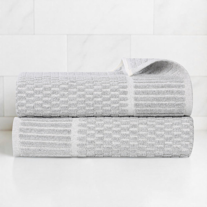 Serviettes de bain Juno, Platine, Serviette de bain - paquet de 2