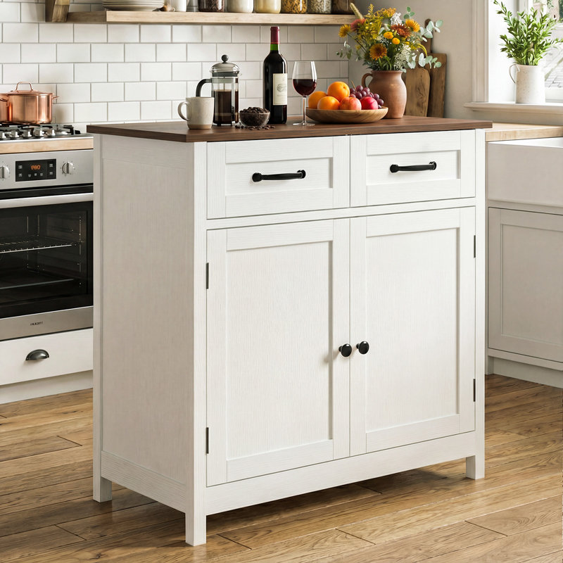 80cm Sideboard, Brown