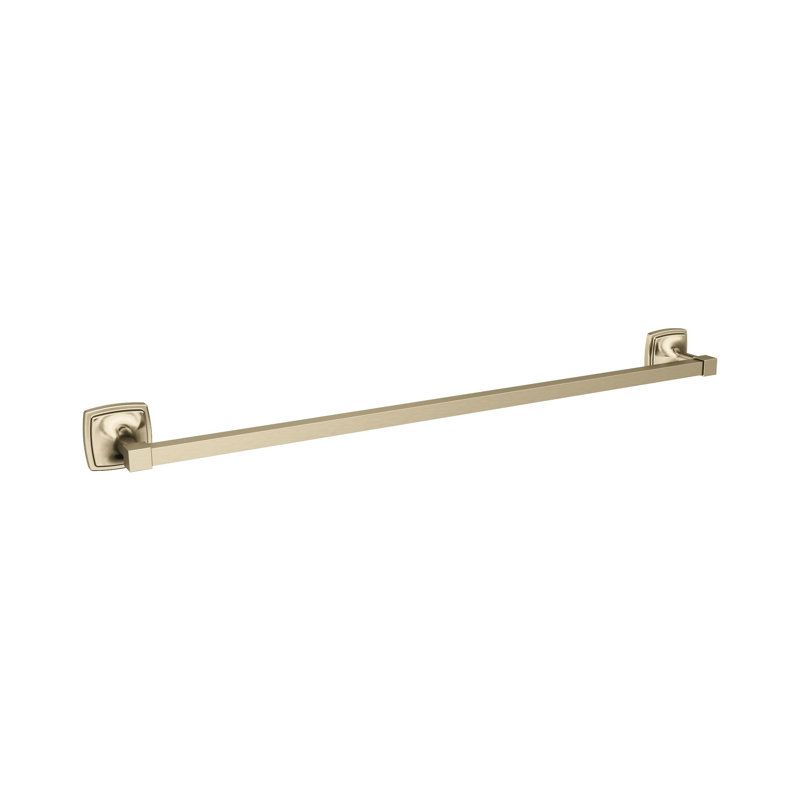 Barre à serviettes murale 26,25 po Stature, Champagne doré, P 2,9 po x L 26,2 po x H 0,56 po 