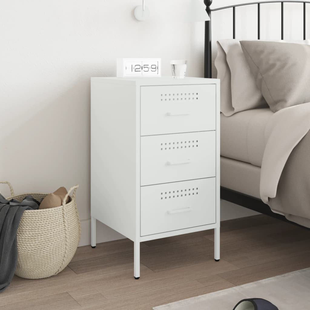 Bedside Cabinet 36x39x68 cm Steel